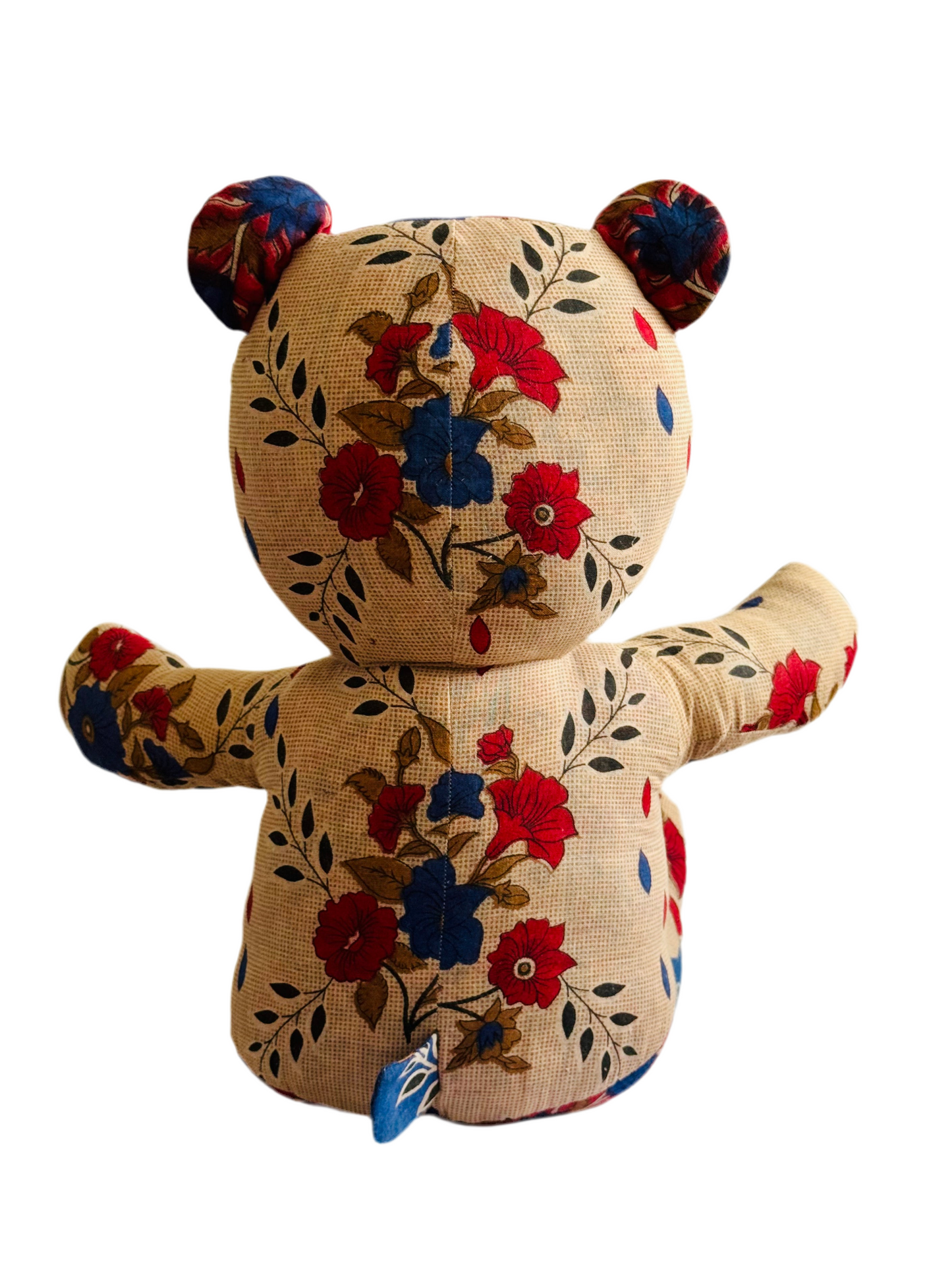 Saribear upcycled & handmade from textile waste cotton saris.