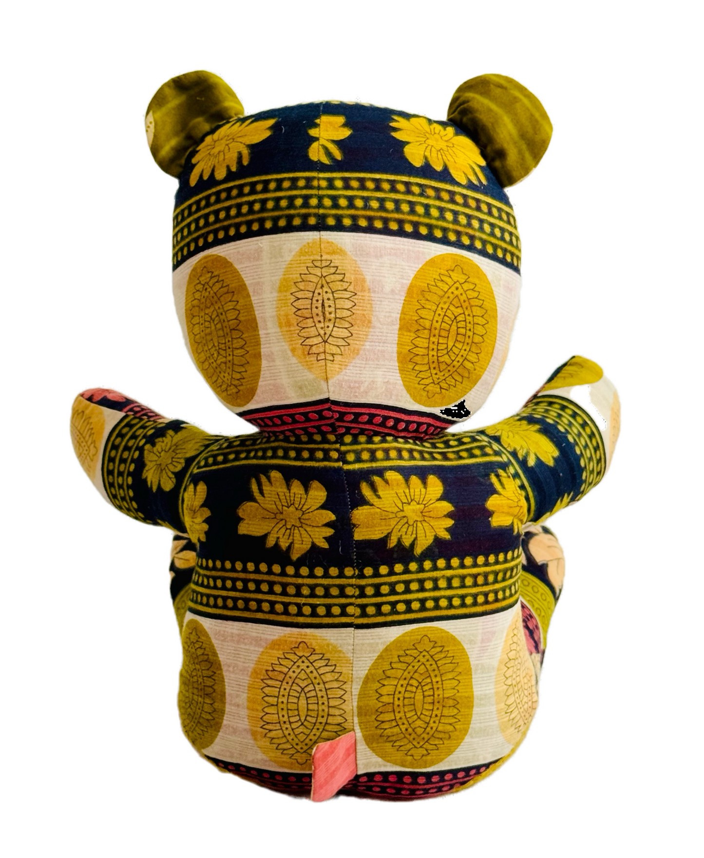 Saribear upcycled & handmade from textile waste cotton saris.