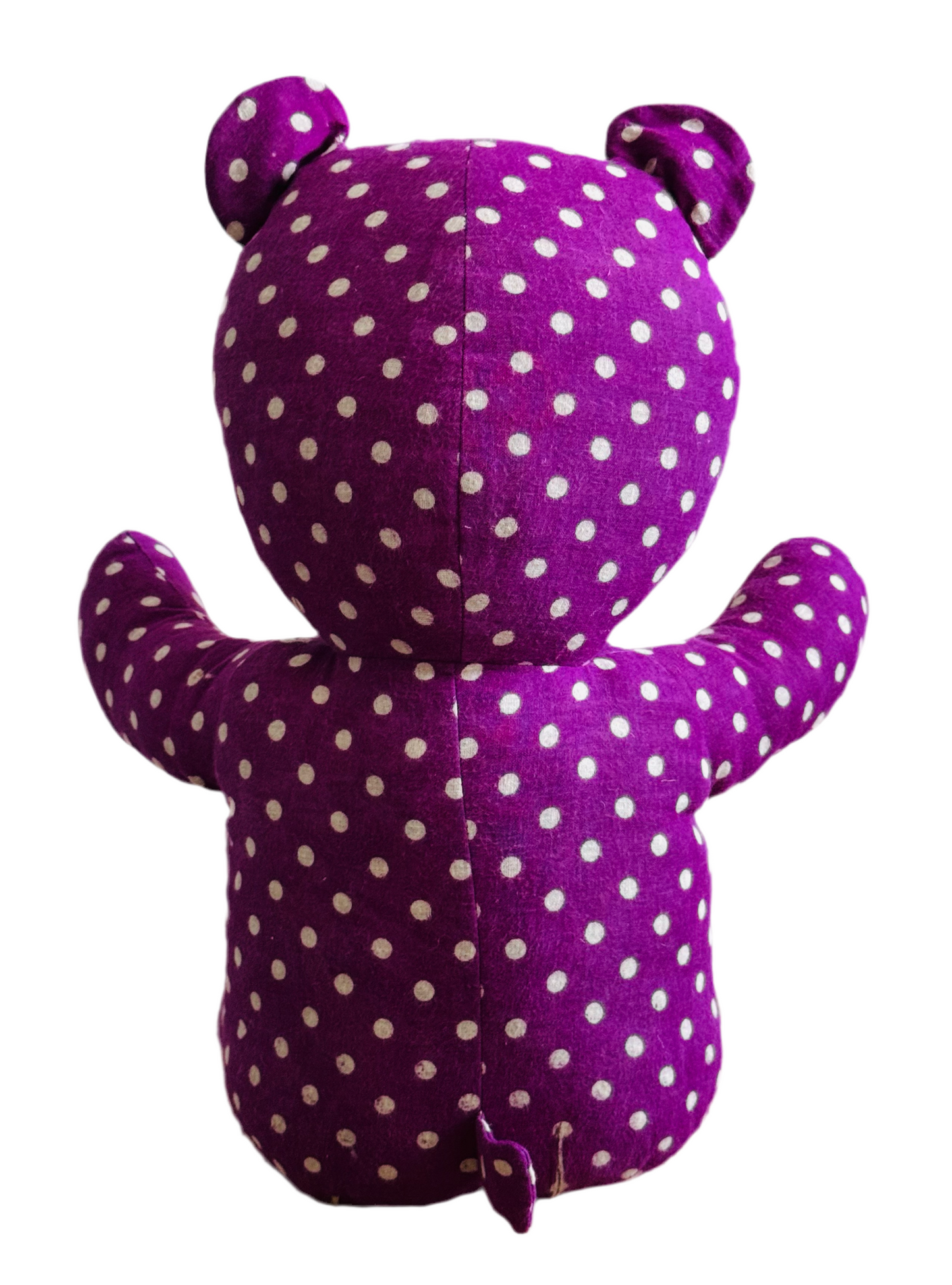 Saribear upcycled & handmade from textile waste cotton saris.