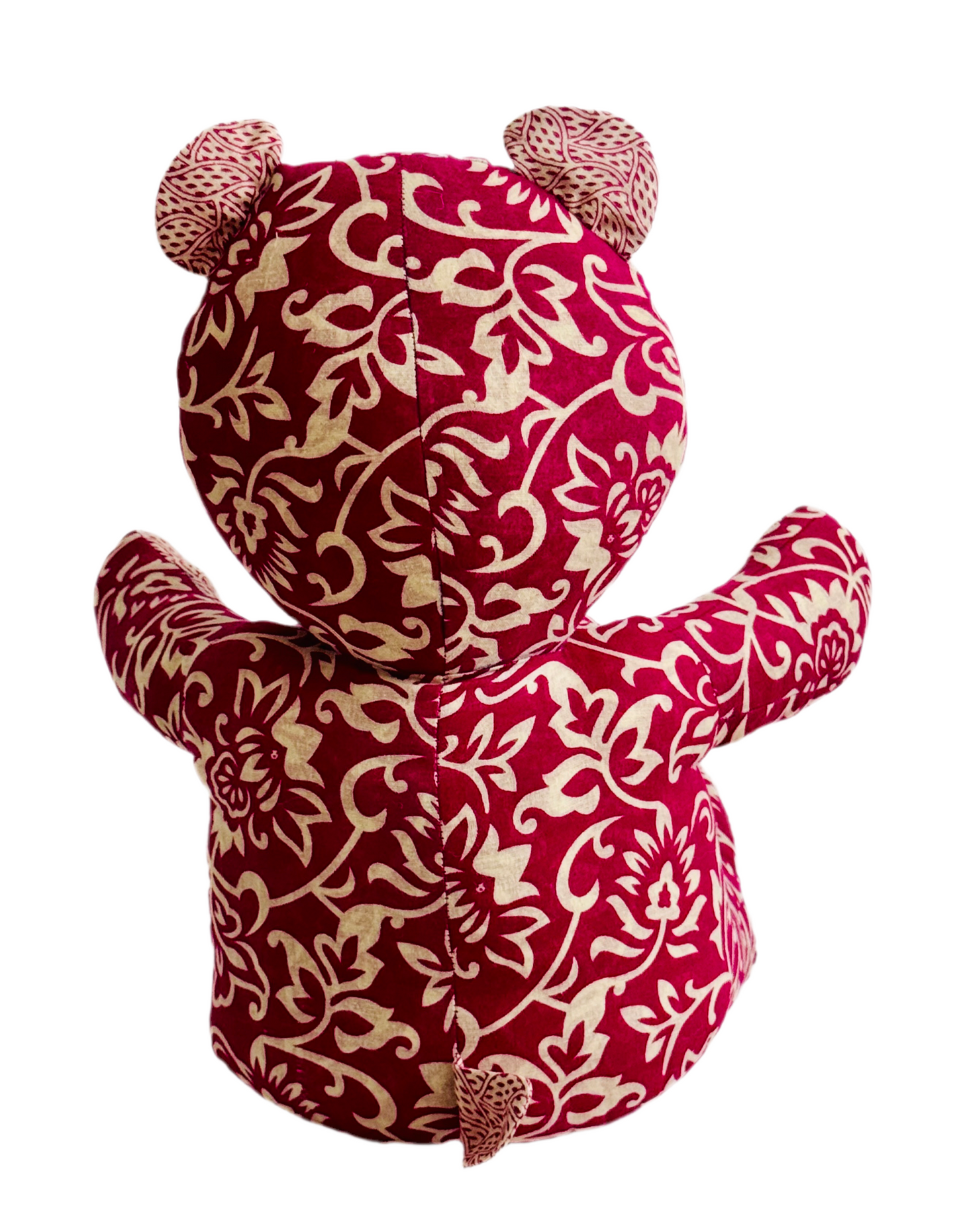 Saribear upcycled & handmade from textile waste cotton saris.