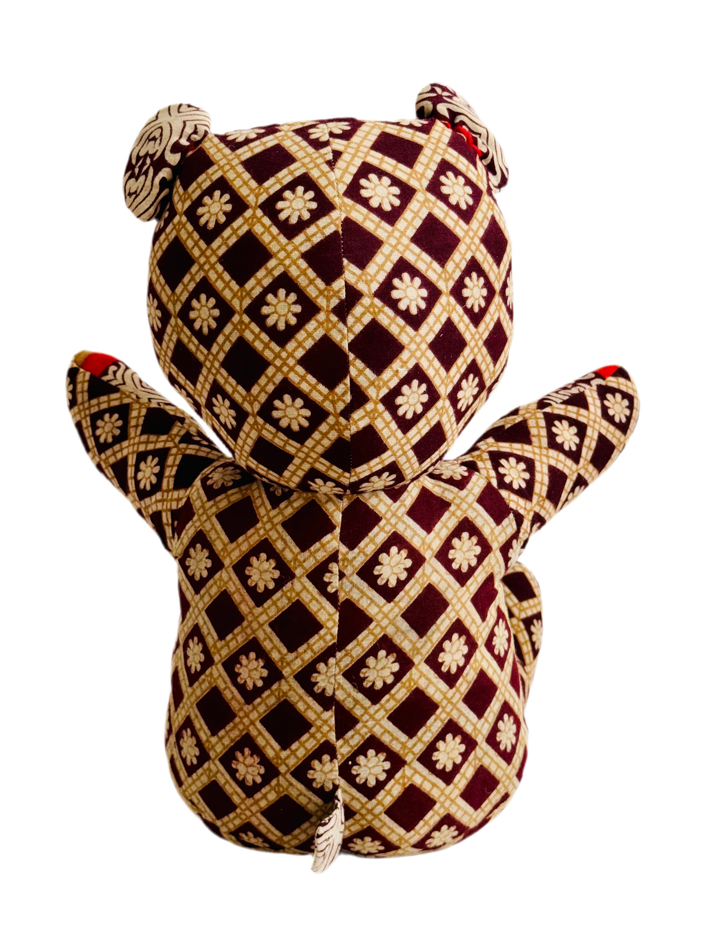 Saribear upcycled & handmade from textile waste cotton saris.