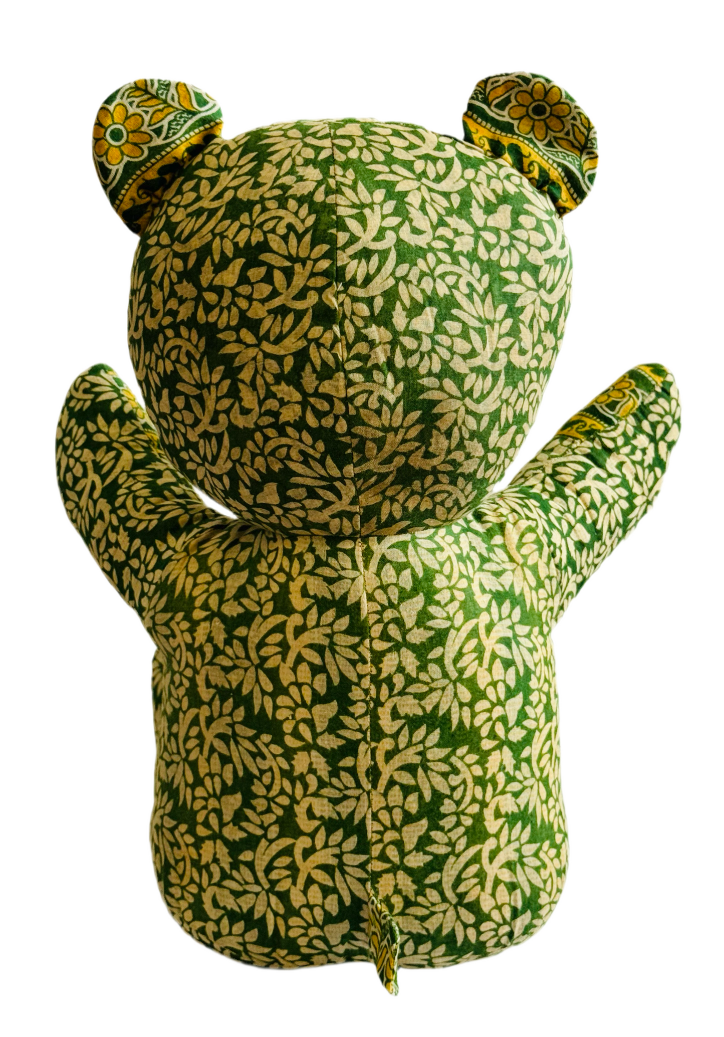 Saribear upcycled & handmade from textile waste cotton saris.