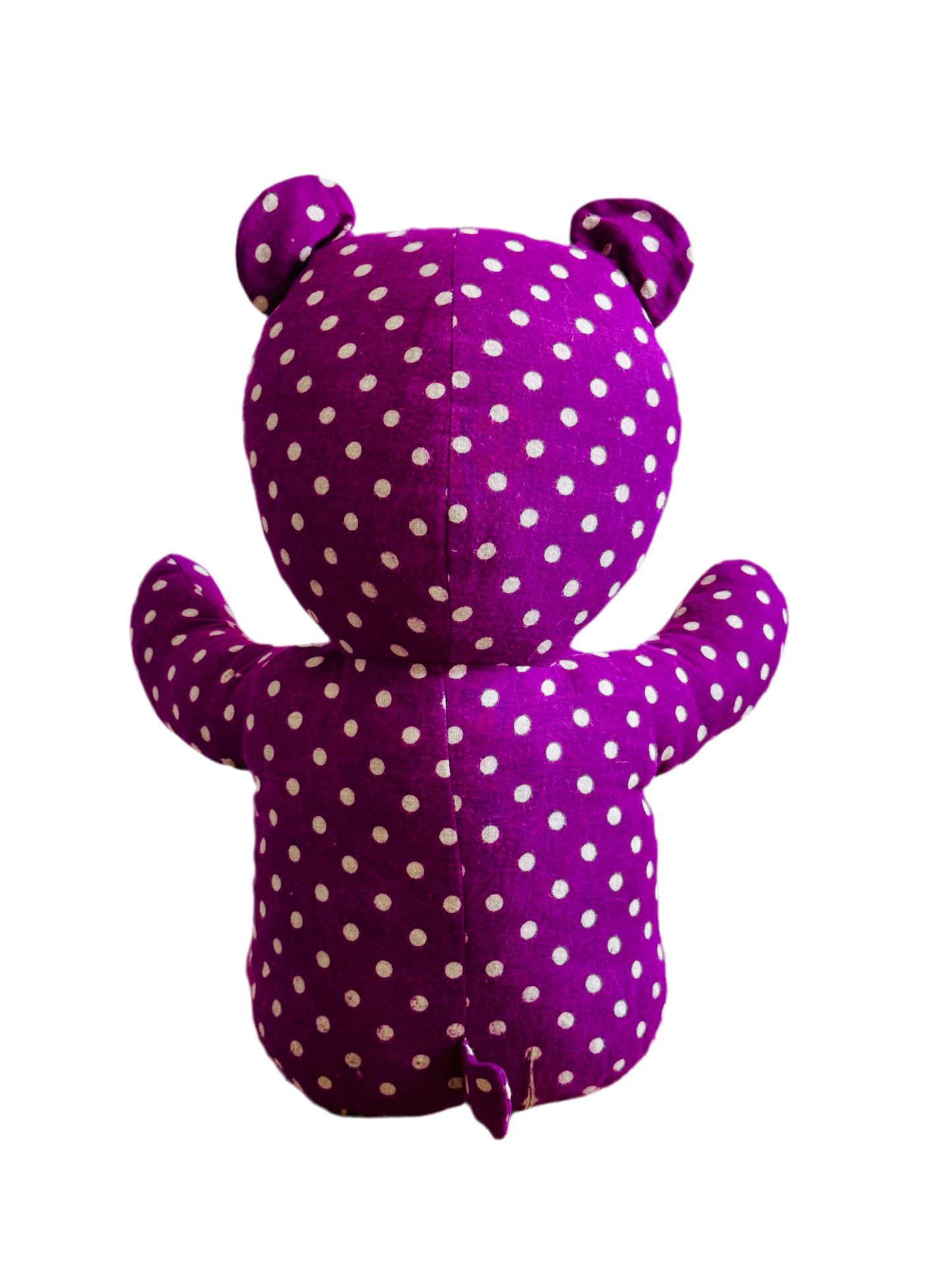 Saribear upcycled & handmade from textile waste cotton saris.