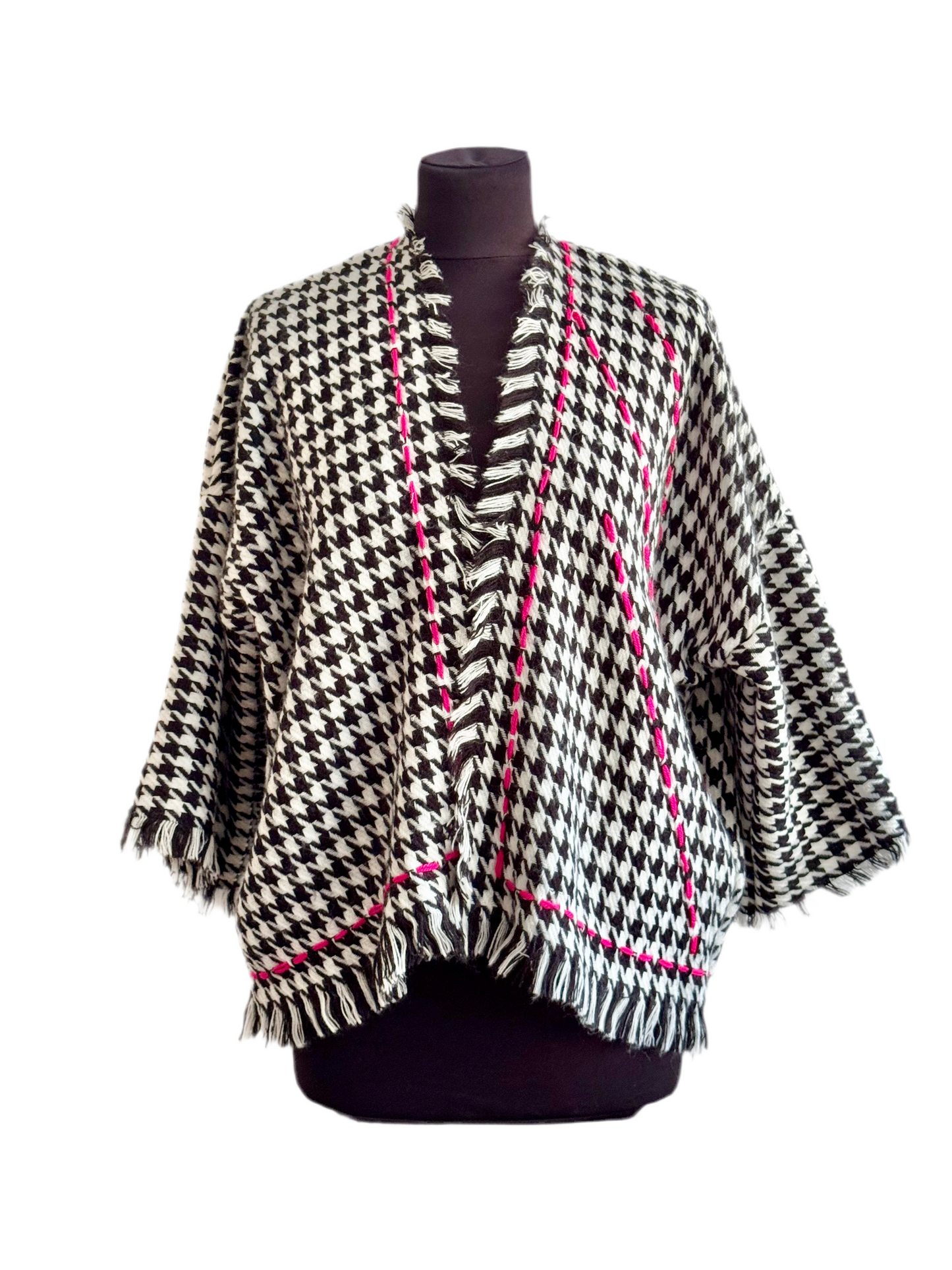 The desi jacket is a one size fits most easy to wear style.