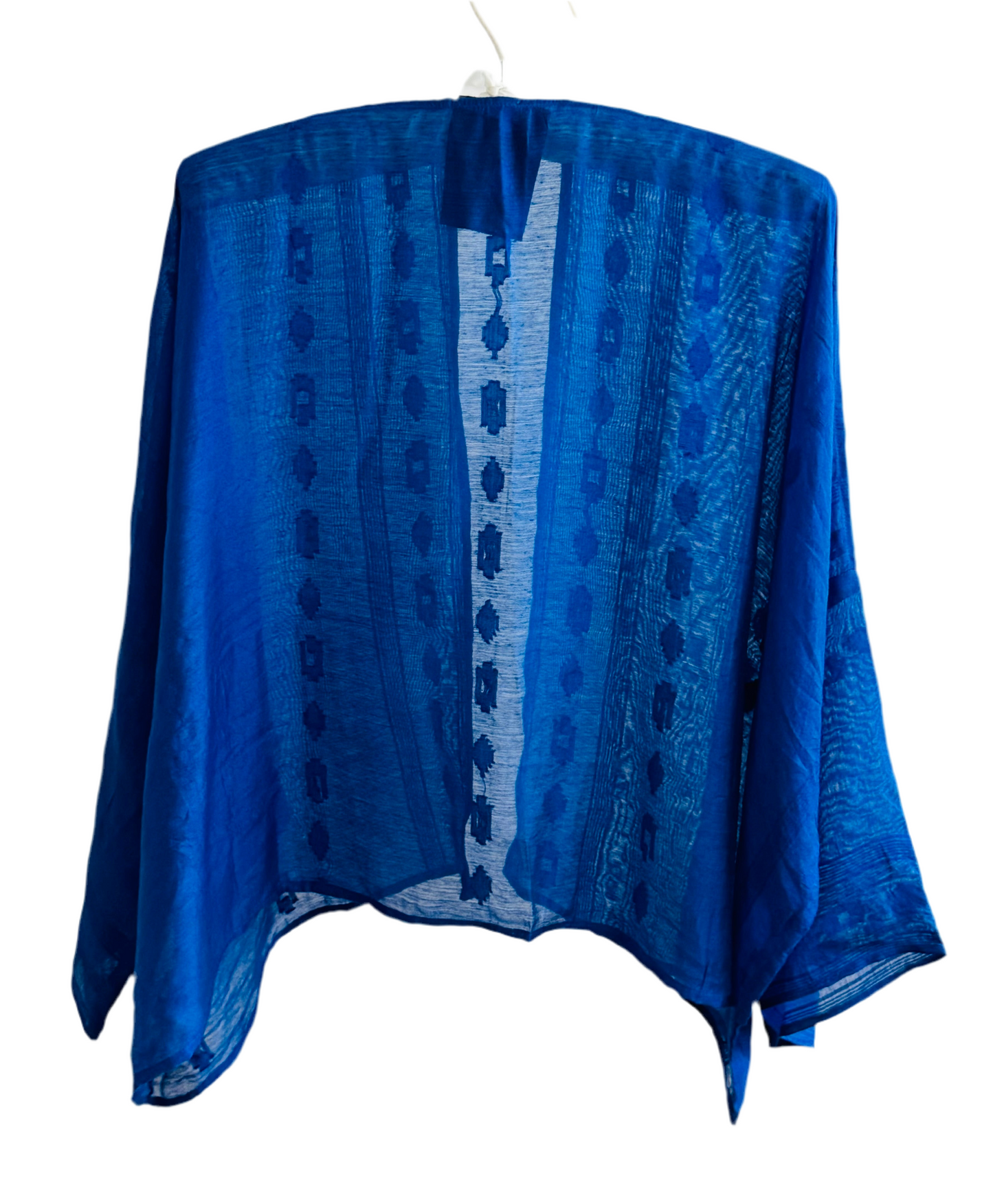 The desi jacket is a one size fits most easy to wear style.