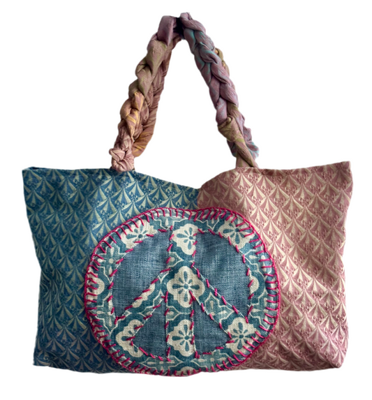 Superbag large tote shopper ..... Sustainable, useful, purposeful, eco-friendly, recycled.