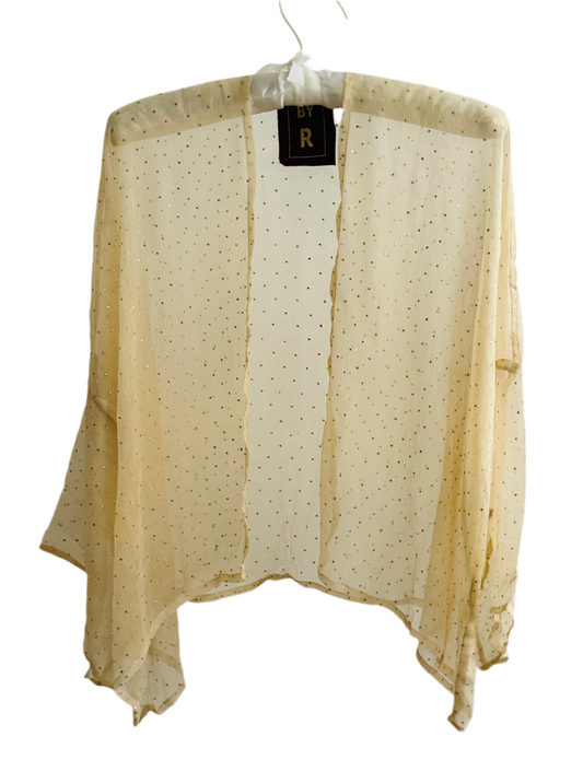 The desi jacket is a one size fits most easy to wear style.