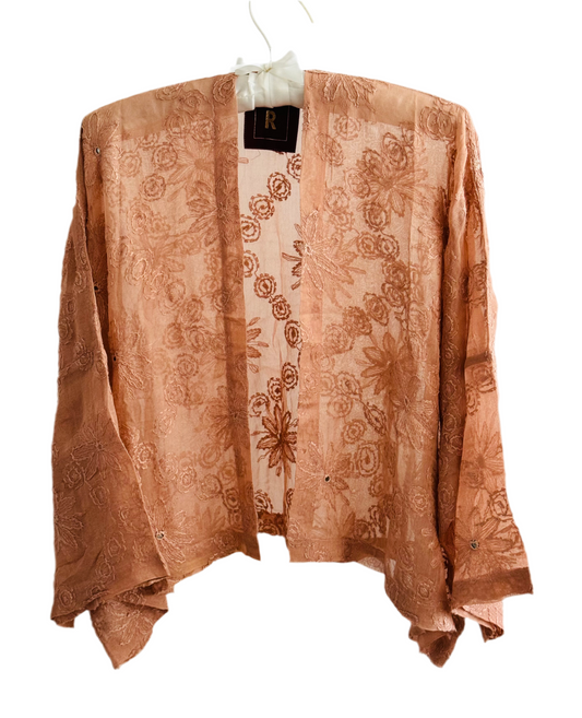 The desi jacket is a one size fits most easy to wear style.