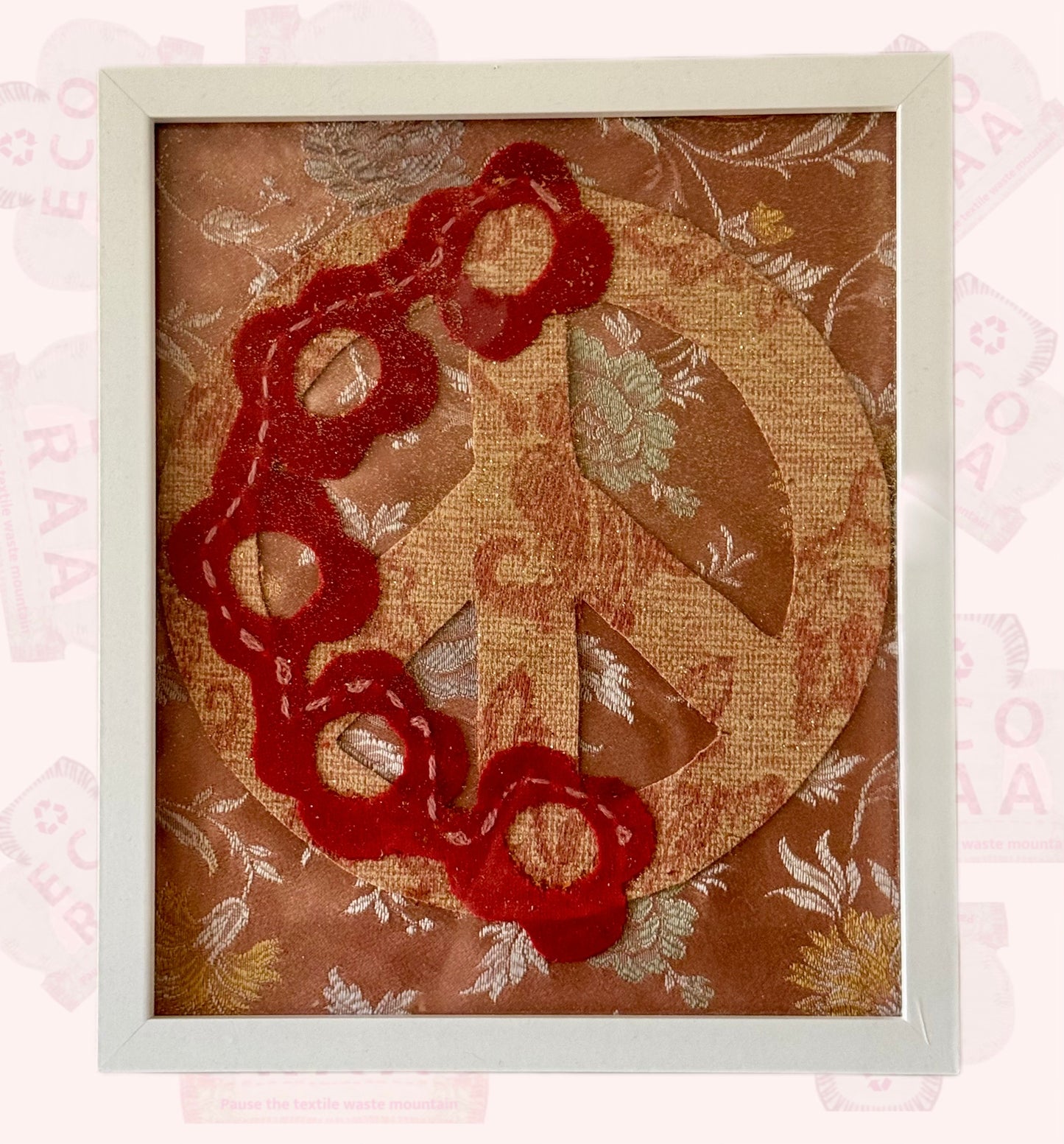 Textile art upcycled & handmade from textile waste.As seen on the BBC show‘Make It at market’