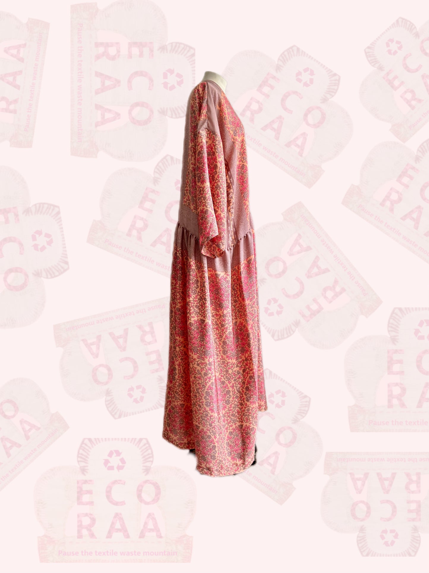 The Boho desi Upcycled & handmade from textile waste is a one size fits most easy to wear style.